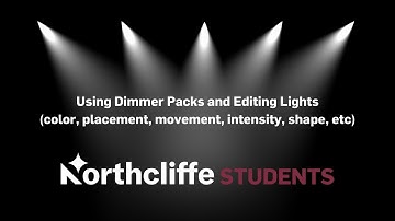How to use dimmer packs and edit lights