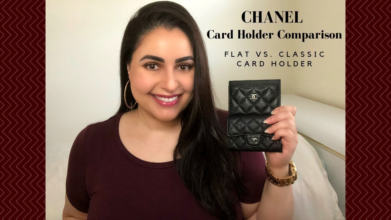 Chanel Card Holder Comparison - Flat vs. Classic Card Holder 