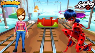 Subway Princess Runner VS Miraculous Ladybug - Girls Run Race!!! Android/iOS Gameplay HD screenshot 2