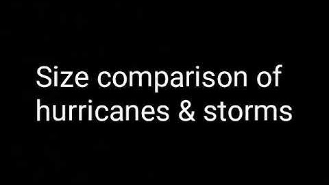 Hurricane size comparison