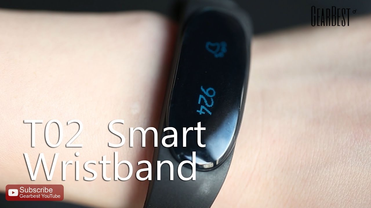 T02 Bluetooth Smart Wristband - Gearbest.com