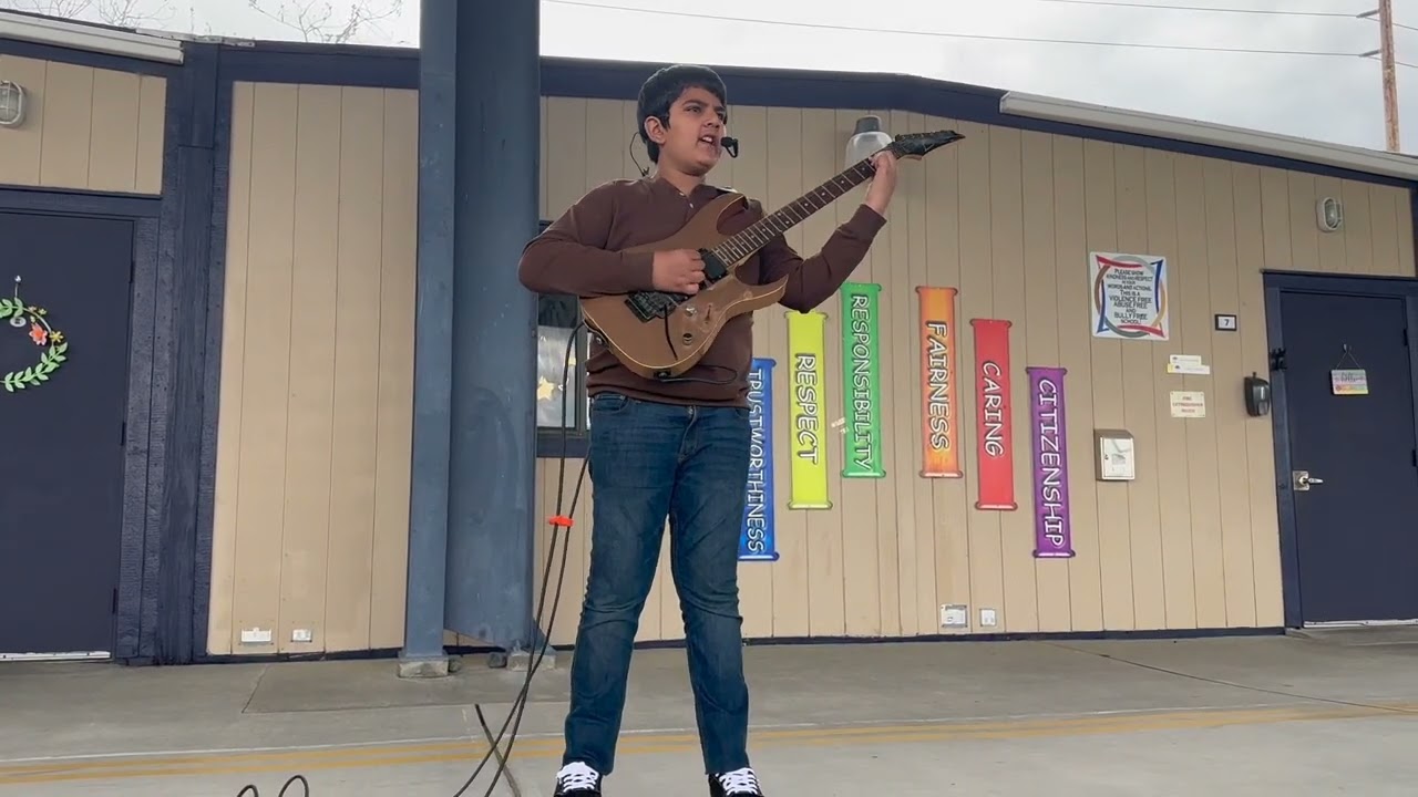 Enter Sandman Metallica at Oakridge Private School Talent Show May 2023