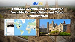 Famous Alumni & Universities on Map #mapog #education #university #alumni #trending #viral #gis