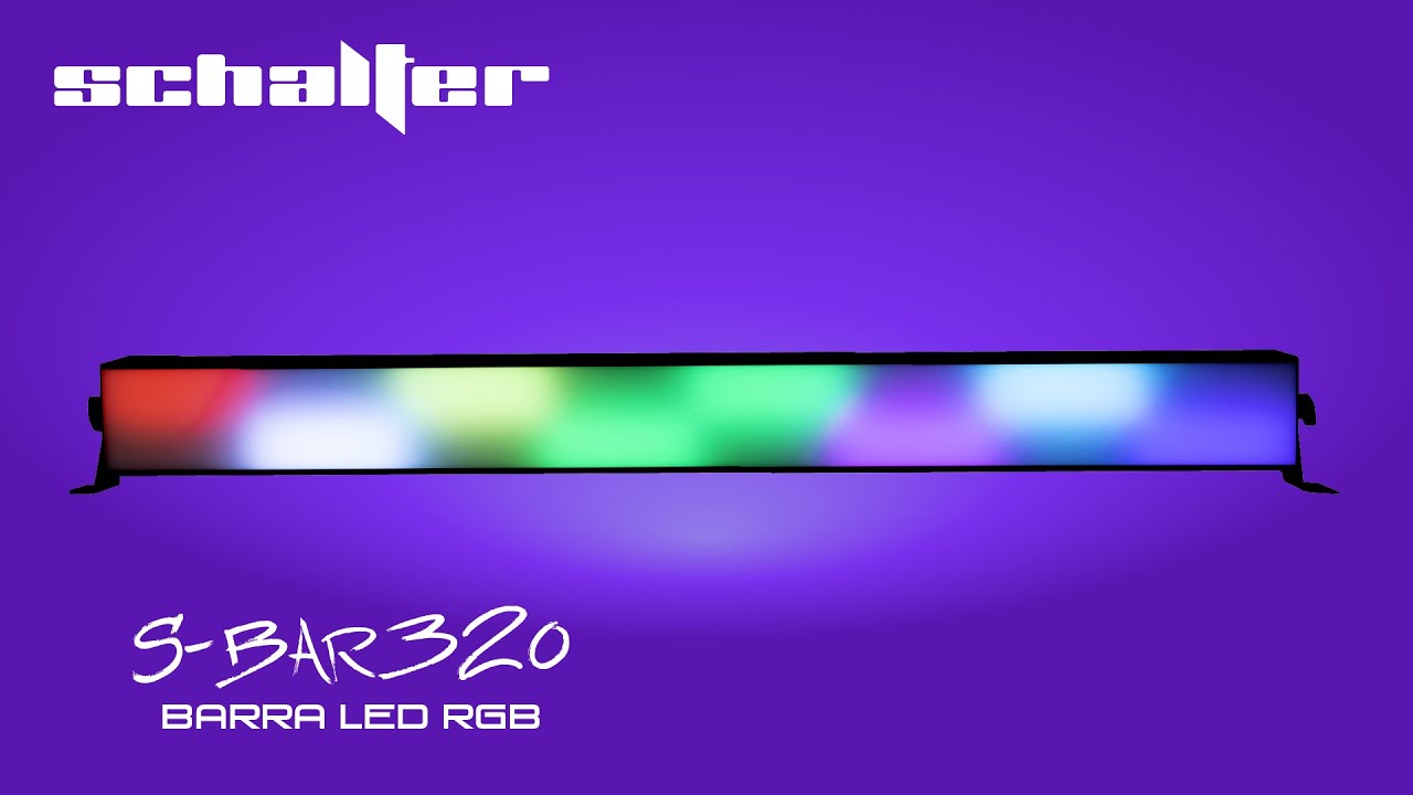 SCHALTER  S-BAR320 Barra LED RGB Colores 