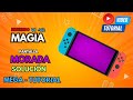 Nintendo Switch pantalla morada manipulada al hacer Magia