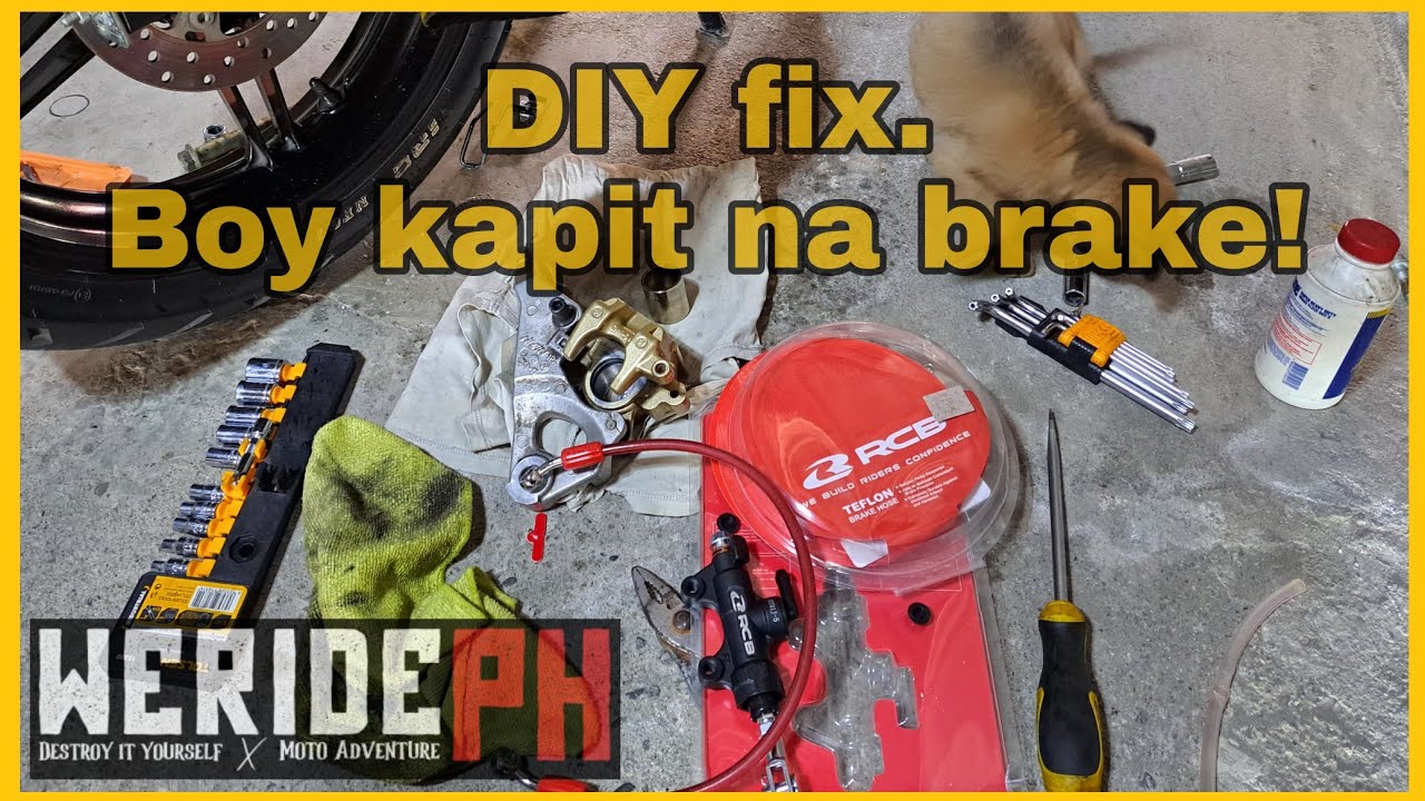 Stuck up Brake Caliper Sniper 150 Diy fix RCB brake master and Teflon