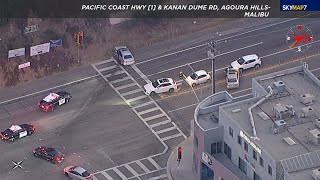Police chase with 3 children in stolen vehicle ends in violent crash on PCH
