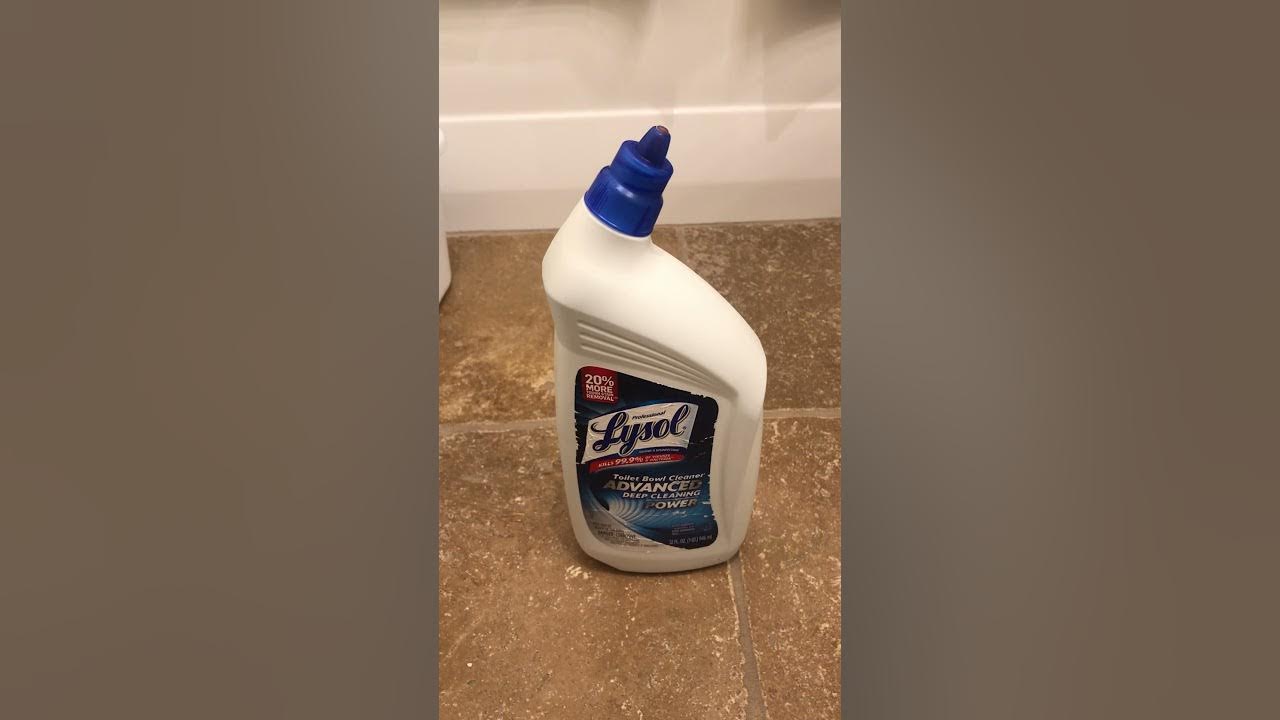 How to prevent Lysol toilet bowl cleaner from leaking all over and how