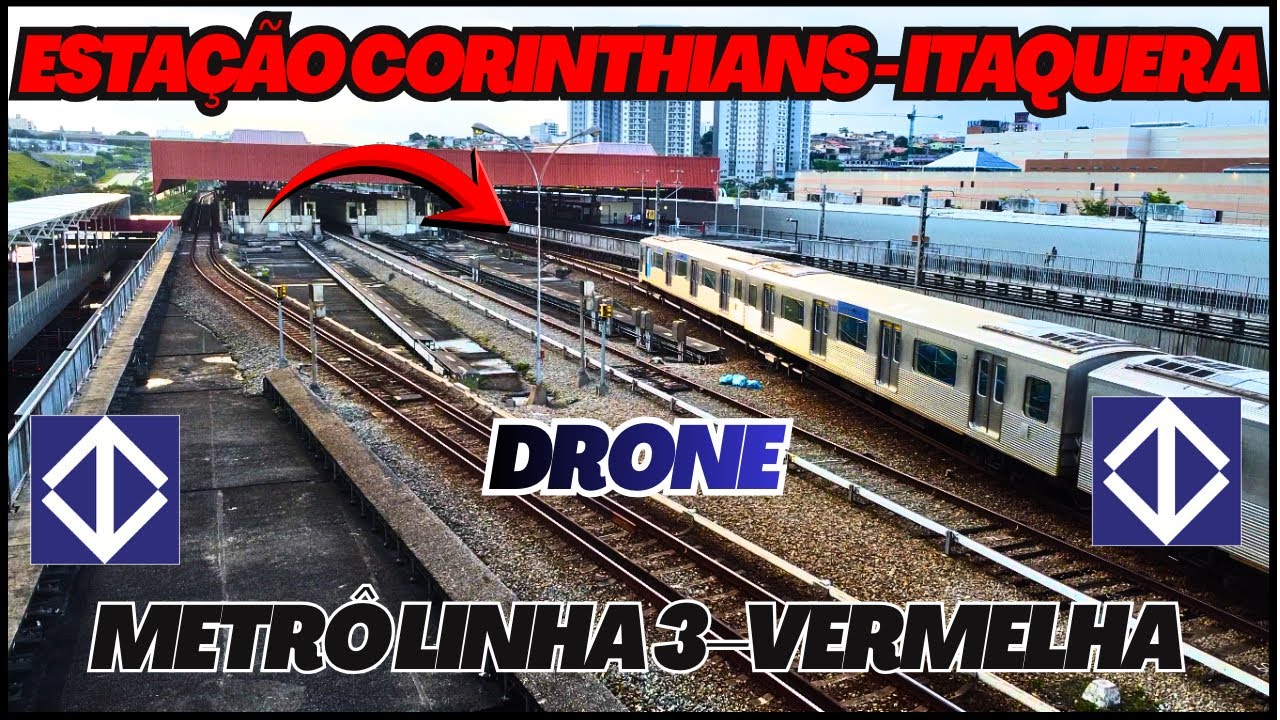 SURREAL😱 DRONE REVELA COMO É A ESTAÇÃO CORINTHIANS ITAQUERA DE CIMA!