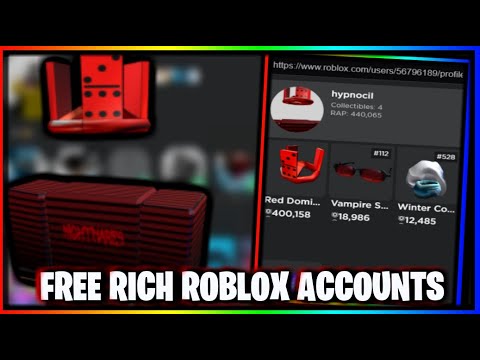 Free Rich Roblox Accounts With Robux 2020 March 2020 Youtube