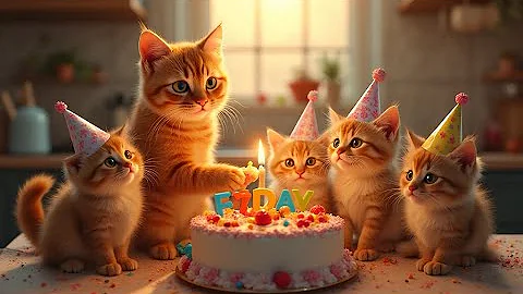 Mom Cat Picks Fresh Strawberries & Eggs🥚Bakes Ginger Kitten's Birthday Cake+Rescues Adorable Animals