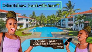 BAHARI DHOW BEACH VILLA TOUR🥰❤️🌴check out this (this place is cool😜)