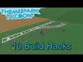 10 Build Hacks In Themepark Tycoon 2!
