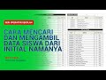 Cara Mencari dan Mengambil Data Siswa dari Huruf Depan Namanya