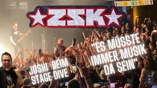 ZSK - Joshi beim Stage Dive zu &quot;Es müsste immer Musik da sein&quot; - 18.02.2023  - Backstage München