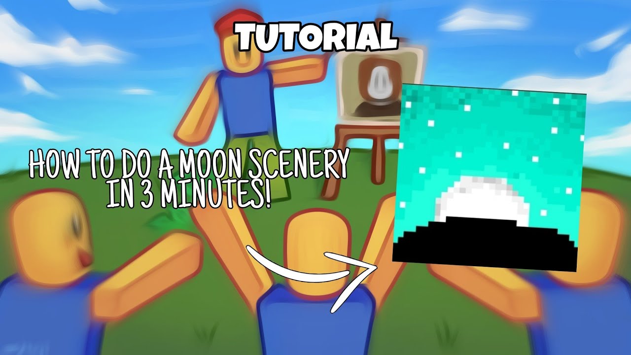 How to draw a scenery painting in starving artist! ^.^ - YouTube