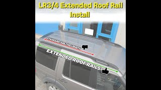 LR3/4 eBay Extended Roof Rails Installation EXTREME 4k POV
