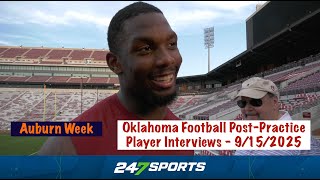 Oklahoma Football Post-Practice Player Interviews (Auburn Week) - 9/15/2025
