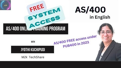 2. Free IBM AS/400 access using PUB400 in 2023 - English