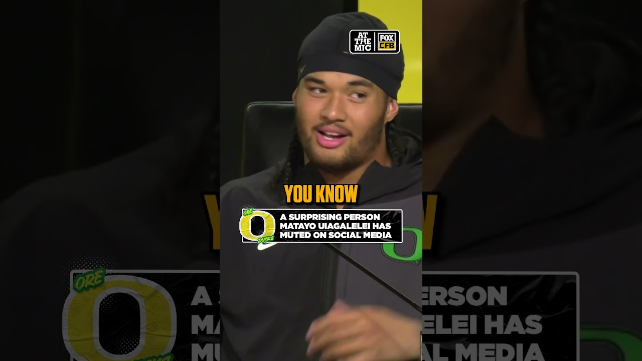 Matayo Uiagalelei is blocking out all the noise... even from his own dad 🏈 #oregon #cfb