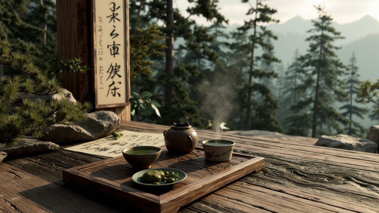 Experience Calm | Traditional Tea in a Misty Japanese Garden - Asian ...