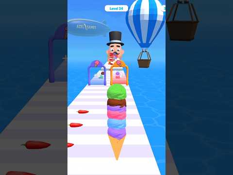Ice Cream Runner 😋 Funny Gameplay #shorts #gaming #viral #trending