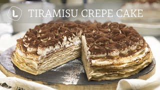 Tiramisu Crepe Cake Food Channel L Recipes