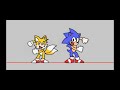 Classic sonic and tails dancing