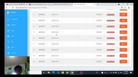 Pembayaran SPP CodeIgniter 4 Hasil Program