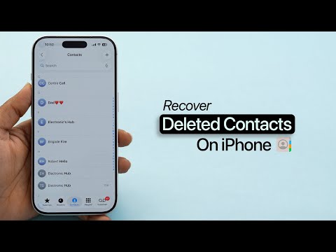 Как восстановить удаленные контакты на iPhone?