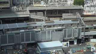 移設工事が完了したJR渋谷駅埼京線ホーム（2020年6月7日）