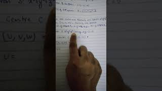 Analytical Solid Geometry-Unit 1 Spheres Example 1 ( Centre and Radius of the Sphere)