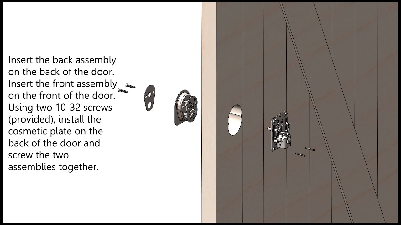 How To Install The Rustica Barn Door Lock Youtube