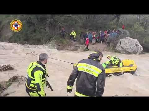 Messina, salvati i turisti isolati nei pressi del torrente Caprino a San Fratello