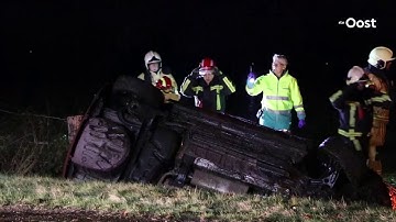 Automobilist belandt met zijn auto in de sloot in Glane en raakt gewond