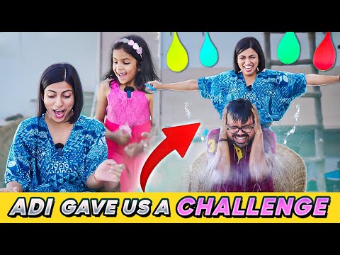 Adi gave us a Challenge | Kids Balloon Challenge | Family Connection Vlog