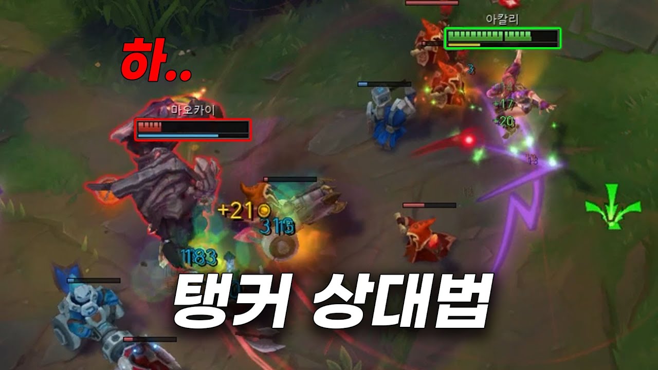 아칼리식 무한 디나이로 멘탈이 나가버린 상대 탑 ㅋㅋㅋㅋ