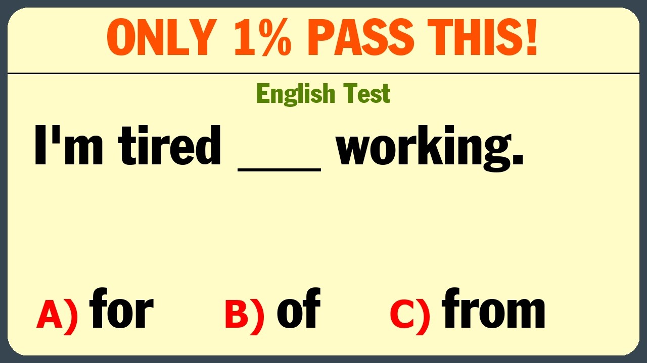 Only 1% Can Pass This Mixed English Grammar Quiz 😈 #englishgrammar