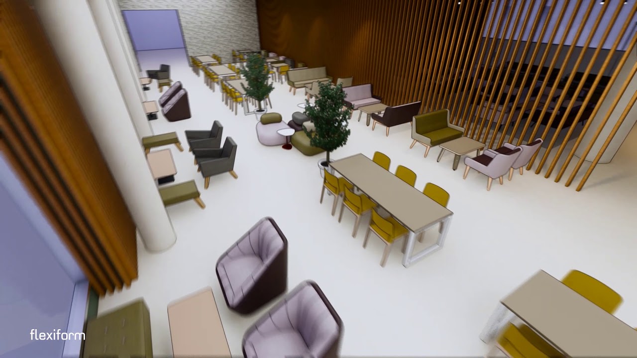 Office Café, Canteen & Breakout Area Walkthrough