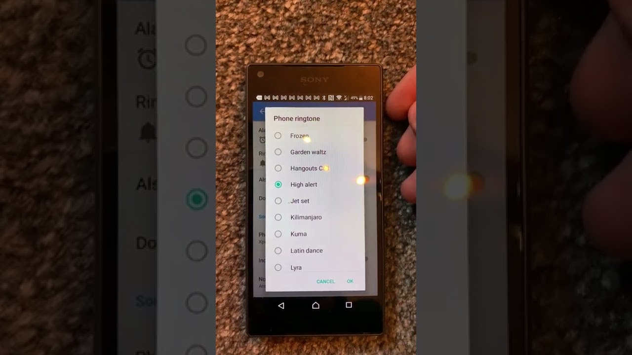 Sony Xperia Z5 compact ringtones