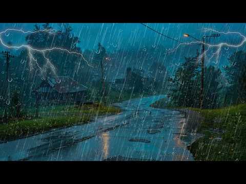 Sonido de Lluvia Relajante para Dormir - Lluvia y Truenos en Techo , Rain Sound for Sleeping #205