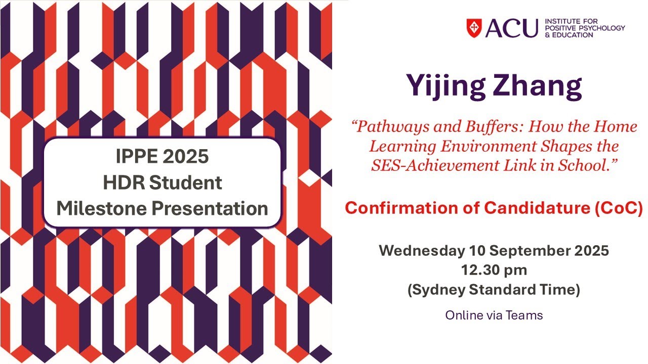 CoC Milestone Presentation | IPPE HDR Candidate Yijing Zhang