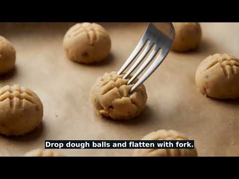 Flourless Peanut Butter Chocolate Chip Cookies recipe video thumbnail