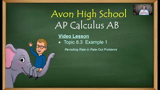 Avon High School - AP Calculus AB - Topic 8.3 - Example 1