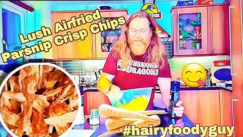Delicious Airfried Parsnip Crisps/Chips Tutorial & Taste Test So Simple and so Tasty!