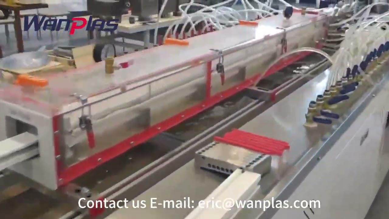 PVC Profile & Foamed Extrusion Line. China plastic Profile extrusion line