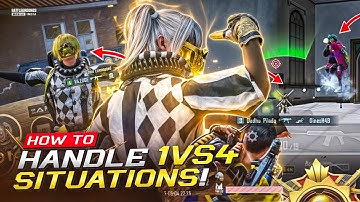 HOW TO HANDLE 1V4 PANIC SITUATION!🔱 | ft. ULTIMATE ROYALE!