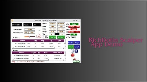 RichDotin Scalper App v1.0 Demo #scalper #optiontrader #optionscalper