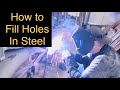 How to Fill Holes in Steel on Your Trailer