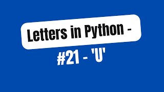 Make the letter 'U' in Turtle.